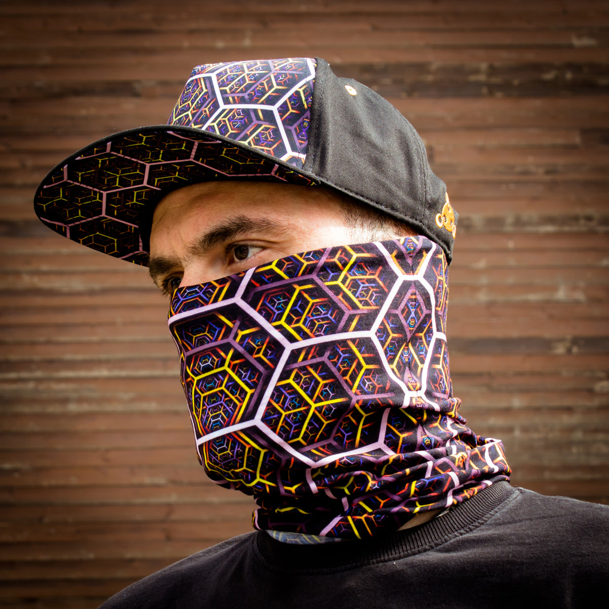 Tube Bandana / Mask - Energy Grid – Infinite Patterns